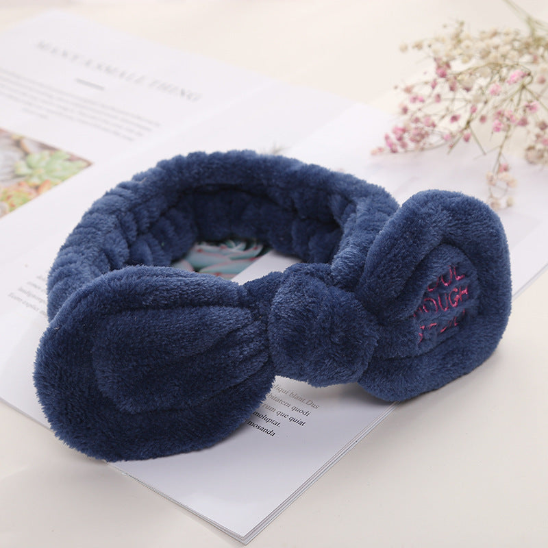 Cute Korean Style Plush Bow Hairband Women Cute Korean Style Plush Bow Hairband Women